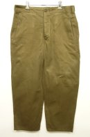 画像: 50'S チェコ軍 フラップ付きポケット ワークパンツ カーキ (DEADSTOCK) 「Bottoms」 入荷しました。