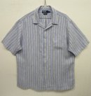 画像: 90'S RALPH LAUREN "CALDWELL" リネン 半袖 オープンカラーシャツ ストライプ (VINTAGE) 「S/S Shirt」 入荷しました。