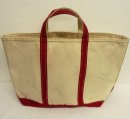 画像: 80'S LL Bean 2色タグ 耳付き キャンバス トートバッグ レッド/オフホワイト USA製 (VINTAGE) 「Bag」 入荷しました。