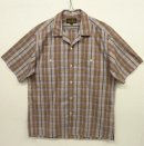 画像: 90'S EDDIE BAUER 黒タグ 半袖 オープンカラーシャツ チェック柄 (VINTAGE) 「S/S Shirt」 入荷しました。
