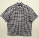 画像: 90'S RALPH LAUREN "CALDWELL" リネン 半袖 オープンカラーシャツ ギンガムチェック (VINTAGE) 「S/S Shirt」 入荷しました。