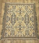 画像: 1点物 コットン フリンジ付き ラグ ネイティブ柄 157cm x 133cm USA製 (VINTAGE) 「Antique Goods」 入荷しました。