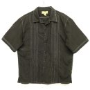 画像: GABANA フロントプリーツ 半袖 オープンカラーシャツ ブラック (VINTAGE) 「S/S Shirt」 入荷しました。