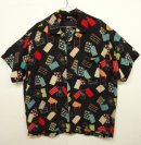 画像: SINISTER CLOTHING アセテート 半袖 オープンカラーシャツ カード柄 USA製 (VINTAGE) 「S/S Shirt」 入荷しました。