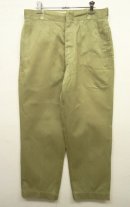 画像: 70'S アメリカ軍 US ARMY コットン100% チノパンツ SCOVILL製アルミジップ (VINTAGE) 「Bottoms」 入荷しました。