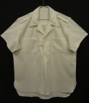 画像: 90'S イタリア軍 M.M.I エポレット付き プルオーバー 半袖 オープンカラーシャツ ホワイト (DEADSTOCK) 「S/S Shirt」 入荷しました。