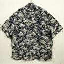 画像: 90'S RALPH LAUREN "CALDWELL" レーヨン 半袖 オープンカラーシャツ チャコールベース (VINTAGE) 「S/S Shirt」 入荷しました。