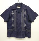 画像: GUAYA TECA 半袖 メキシカンシャツ ネイビー ホワイト刺繍 メキシコ製 (VINTAGE) 「S/S Shirt」 入荷しました。
