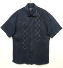 画像: NAT NAST フロント刺繍 シルク 半袖 シャツ ネイビー (VINTAGE) 「S/S Shirt」 入荷しました。