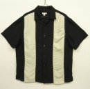 画像: MERONA 切り替え＆刺繍 レーヨン 半袖 オープンカラーシャツ ブラック/オフホワイト (VINTAGE) 「S/S Shirt」 入荷しました。