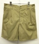 画像: 70'S イタリア軍 A.M.I. コットン100% ボタンフライ プリーツ入り チノショーツ BEIGE (VINTAGE) 「Shorts」 入荷しました。