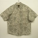 画像: 90'S EDDIE BAUER 黒タグ リネン/コットン 半袖シャツ 総柄 (VINTAGE) 「S/S Shirt」 入荷しました。