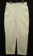 画像: 60'S アメリカ軍 USMC "FOODHANDLERS" コットン100% チノパンツ PATWIN ZIPPER製ブラスジップ (VINTAGE) 「Bottoms」 入荷しました。