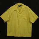 画像: 90'S RALPH LAUREN "CALDWELL" シルク/コットン 半袖 オープンカラーシャツ イエロー (VINTAGE) 「S/S Shirt」 入荷しました。