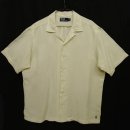 画像: 90'S RALPH LAUREN シルク/リネン 半袖 オープンカラーシャツ ホワイト (VINTAGE) 「S/S Shirt」 入荷しました。