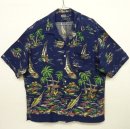画像: 90'S RALPH LAUREN "CALDWELL" レーヨン 半袖 オープンカラーシャツ ネイビー (VINTAGE) 「S/S Shirt」 入荷しました。