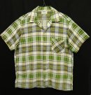 画像: 60'S GLENN-GREGG 半袖 オープンカラーシャツ チェック柄 USA製 (VINTAGE) 「S/S Shirt」 入荷しました。