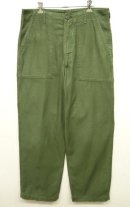 画像: 70'S アメリカ軍 US ARMY "OG107" コットンサテン ベイカーパンツ W34L31 (VINTAGE) 「Bottoms」 入荷しました。