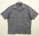 画像: 90'S RRL 三ツ星タグ 半袖 オープンカラーシャツ チェック柄 (VINTAGE) 「S/S Shirt」 入荷しました。