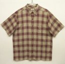 画像: LL Bean コットン 半袖 ボックスシャツ オンブレチェック (USED) 「S/S Shirt」 入荷しました。