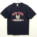 画像: 80'S CHAMPION "NEWYORK YANKEES" トリコタグ Tシャツ ネイビー USA製 (VINTAGE) 「T-Shirt」 入荷しました。