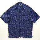 画像: 90'S RALPH LAUREN "CLAYTON" レーヨン 半袖 オープンカラーシャツ ネイビー (VINTAGE) 「S/S Shirt」 入荷しました。
