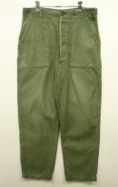 画像: 60'S アメリカ軍 US ARMY "OG107" コットンサテン ベイカーパンツ W34L33 (VINTAGE) 「Bottoms」 入荷しました。