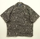 画像: 90'S RALPH LAUREN "CLAYTON" コットン 半袖 オープンカラーシャツ ブラックベース ドラゴン柄 (VINTAGE) 「S/S Shirt」 入荷しました。