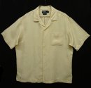 画像: 90'S RALPH LAUREN "CALDWELL" シルク/リネン 半袖 オープンカラーシャツ オフホワイト (VINTAGE) 「S/S Shirt」 入荷しました。