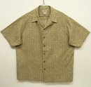 画像: LL Bean コットン 半袖 オープンカラーシャツ ベージュ 総柄 (VINTAGE) 「S/S Shirt」 入荷しました。