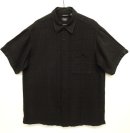画像: HAGGAR リネン/レーヨン 半袖 シャツ ブラック 同色チェック柄ジャガード (VINTAGE) 「S/S Shirt」 入荷しました。