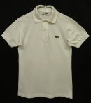 画像: 70'S CHEMISE LACOSTE ポロシャツ ホワイト フランス製 (VINTAGE) 「S/S Polo」 入荷しました。