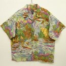 画像: 90'S PATALOHA "EUGENE SAVAGE" 半袖 アロハシャツ メニュー柄 オリジナル (VINTAGE) 「S/S Shirt」 入荷しました。