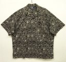 画像: 90'S RALPH LAUREN "CLAYTON" コットン 半袖 オープンカラーシャツ ブラックベース ドラゴン柄 (VINTAGE) 「S/S Shirt」 入荷しました。