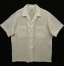 画像: WALTER PYE'S レーヨン/ポリ 半袖 オープンカラーシャツ ホワイト USA製 (VINTAGE) 「S/S Shirt」 入荷しました。