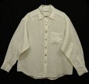 画像: bryn WALKER シェルボタン リネン 長袖シャツ ホワイト USA製 (VINTAGE) 「L/S Shirt」 入荷しました。