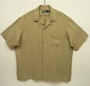 画像: 90'S RALPH LAUREN シルク/リネン 半袖 オープンカラーシャツ ベージュ (VINTAGE) 「S/S Shirt」 入荷しました。