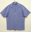 画像: 90'S RALPH LAUREN "CALDWELL" シルク/コットン 半袖 オープンカラーシャツ ブルー (VINTAGE) 「S/S Shirt」 入荷しました。