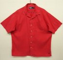 画像: 90'S RALPH LAUREN リネン/コットン 半袖 オープンカラーシャツ レッド (VINTAGE) 「S/S Shirt」 入荷しました。
