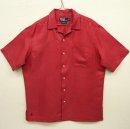 画像: 90'S RALPH LAUREN "CALDWELL" シルク/リネン 半袖 オープンカラーシャツ レッド (VINTAGE) 「S/S Shirt」 入荷しました。