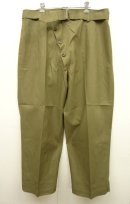 画像: 50'S イタリア軍 ベルト付き ゴム引き オーバーパンツ DK KHAKI (DEADSTOCK) 「Bottoms」 入荷しました。