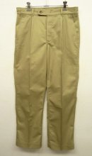 画像: オランダ軍 ボタンフライ プリーツ入り チノパンツ BEIGE (VINTAGE) 「Bottoms」 入荷しました。