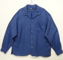 画像: 90'S RALPH LAUREN シルク/リネン 長袖 オープンカラーシャツ ブルー (VINTAGE) 「L/S Shirt」 入荷しました。