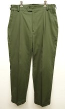 画像: HALLO FOX プリーツ入り コットン ワークパンツ OLIVE イタリア製 (NEW) 「Bottoms」 入荷しました。