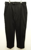 画像: HALLO FOX プリーツ入り コットン ワークパンツ BLACK イタリア製 (NEW) 「Bottoms」 入荷しました。