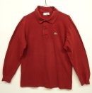 画像: 80'S CHEMISE LACOSTE 長袖 ポロシャツ ワインレッド フランス製 (VINTAGE) 「L/S Shirt」 入荷しました。