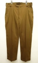 画像: HALLO FOX プリーツ入り コットン ワークパンツ BROWN イタリア製 (NEW) 「Bottoms」 入荷しました。