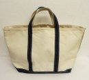画像: 80'S LL Bean 2色タグ キャンバス トートバッグ ネイビー/オフホワイト USA製 (VINTAGE) 「Bag」 入荷しました。