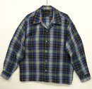 画像: 70'S SEARS レーヨン/ポリ オープンカラーシャツ オンブレチェック (VINTAGE) 「L/S Shirt」 入荷しました。
