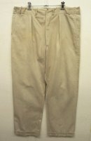 画像: 70'S ユーロワーク プリーツ入り チノパンツ BEIGE (VINTAGE) 「Bottoms」 入荷しました。